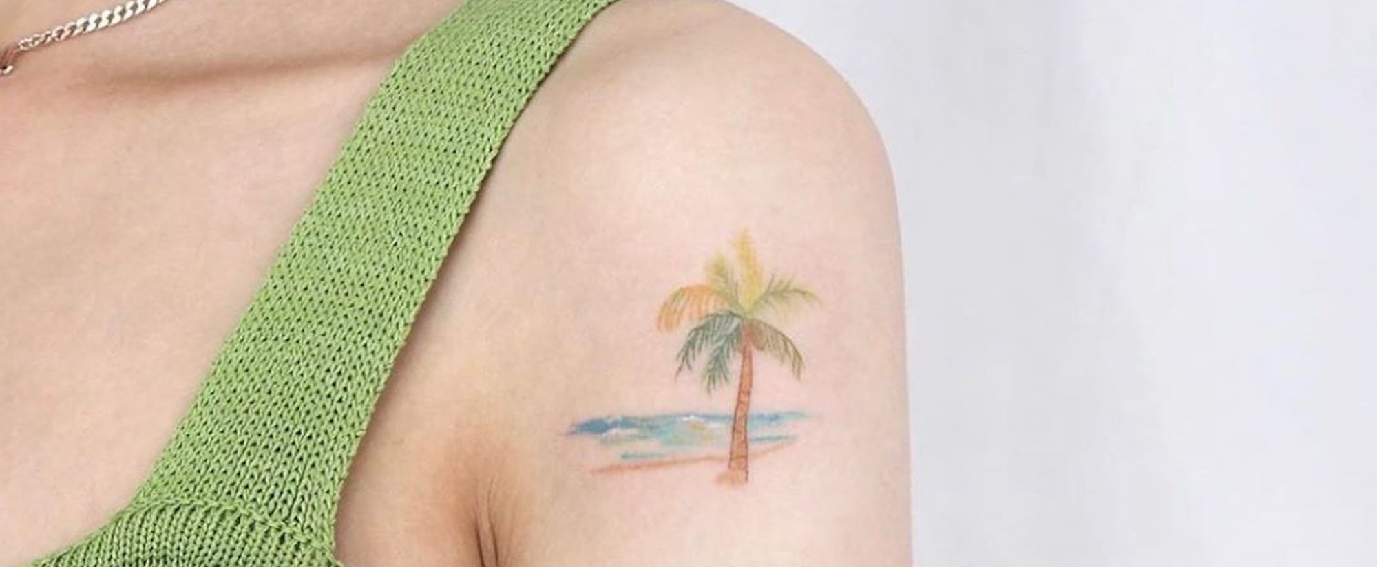 realistic palm tree tattoos