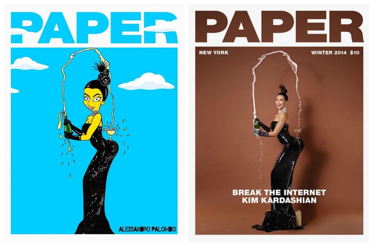 Kim Kardashian as a Simpsons Character | PS Tech, image size:1200x792
