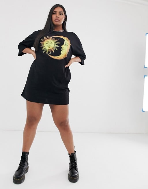 Sun and moon sale t shirt dress
