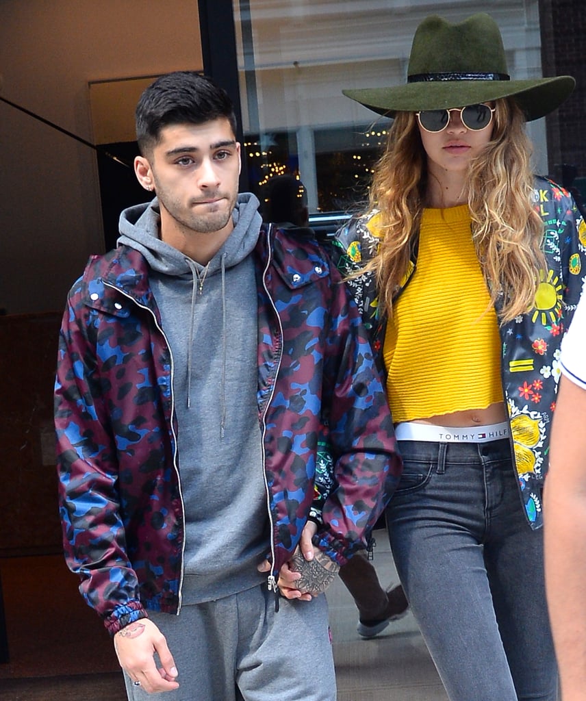 Gigi Let the Band of Her Tommy Hilfiger Underwear Peek Out From Under Her Jeans