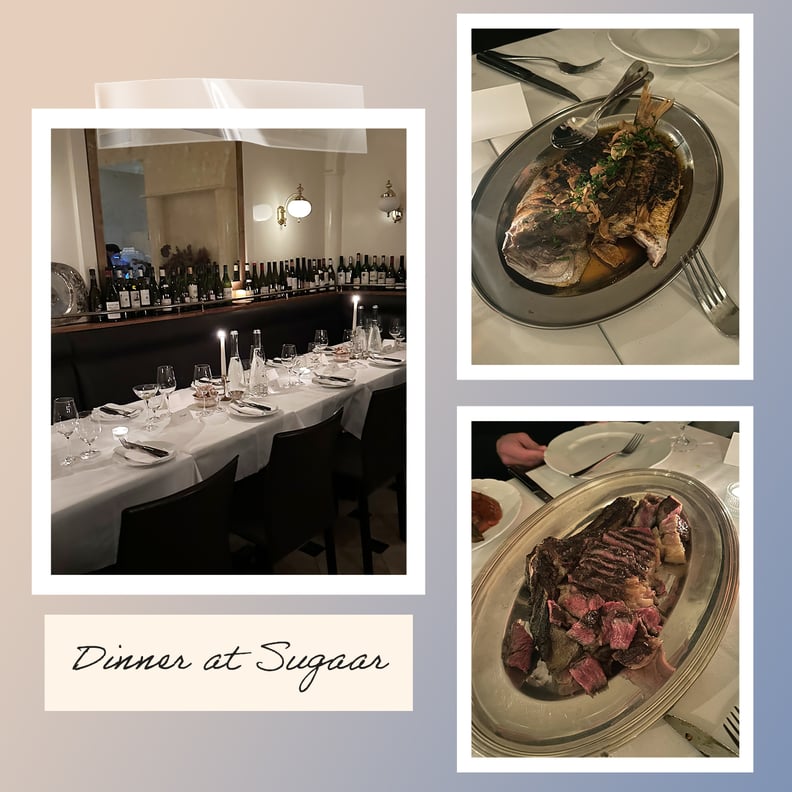 晚餐在Sugaar餐厅设置在巴黎。