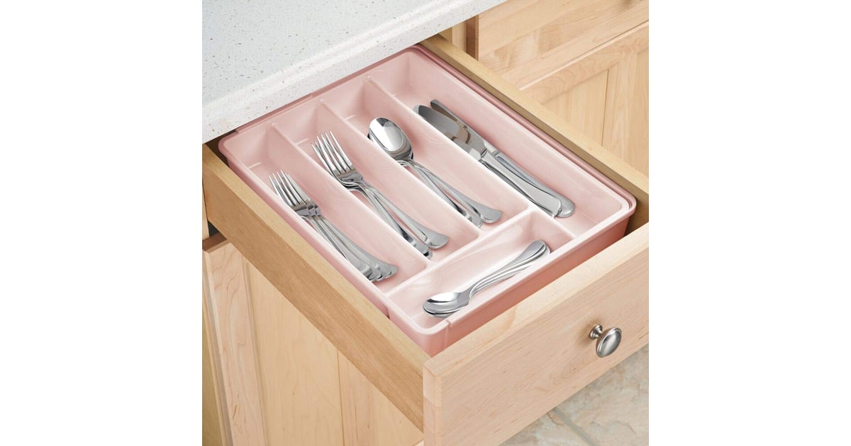 mDesign Adjustable Expandable Kitchen Drawer Organizer ...