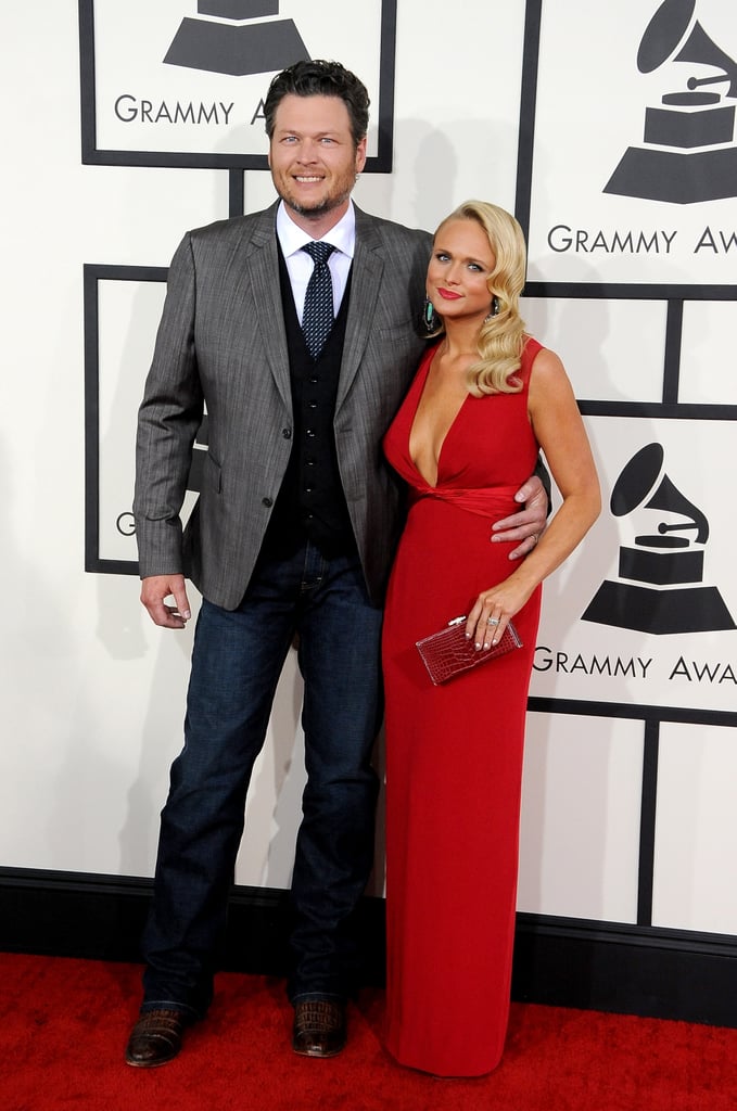 Blake Shelton and Miranda Lambert at the Grammy Awards 2014