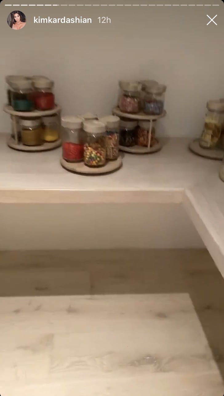 Kim's Frozen-Yogurt Toppings in Glass Jars | Kim Kardashian's House Has