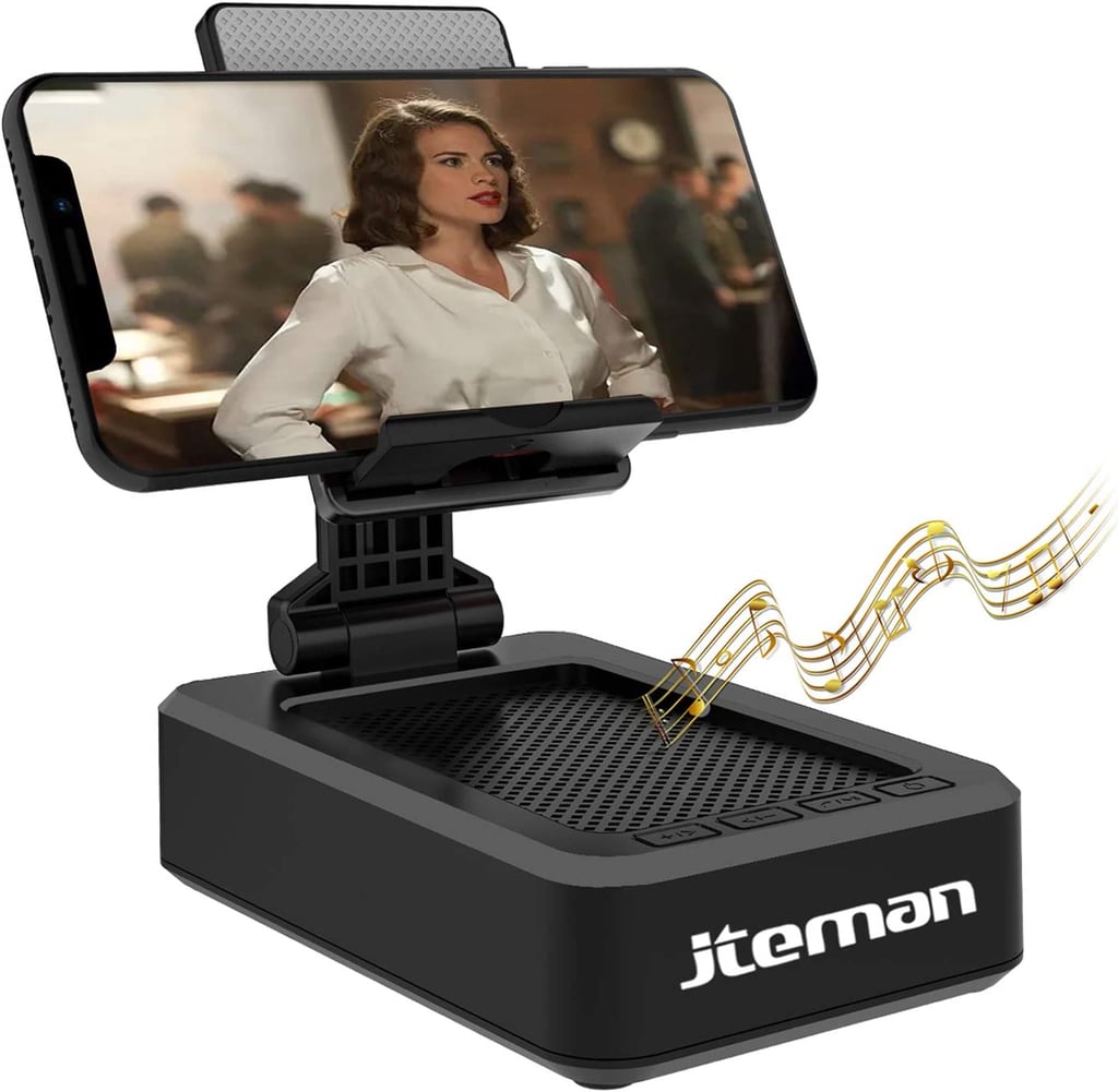 For the TV Fan: Cell Phone Stand With Wireless Bluetooth Speaker