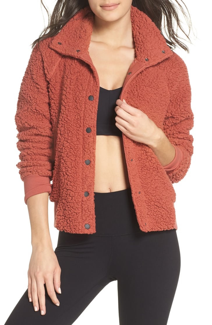 A Fleece Bomber Jacket Best Cozy Pieces For Fall POPSUGAR Fashion
