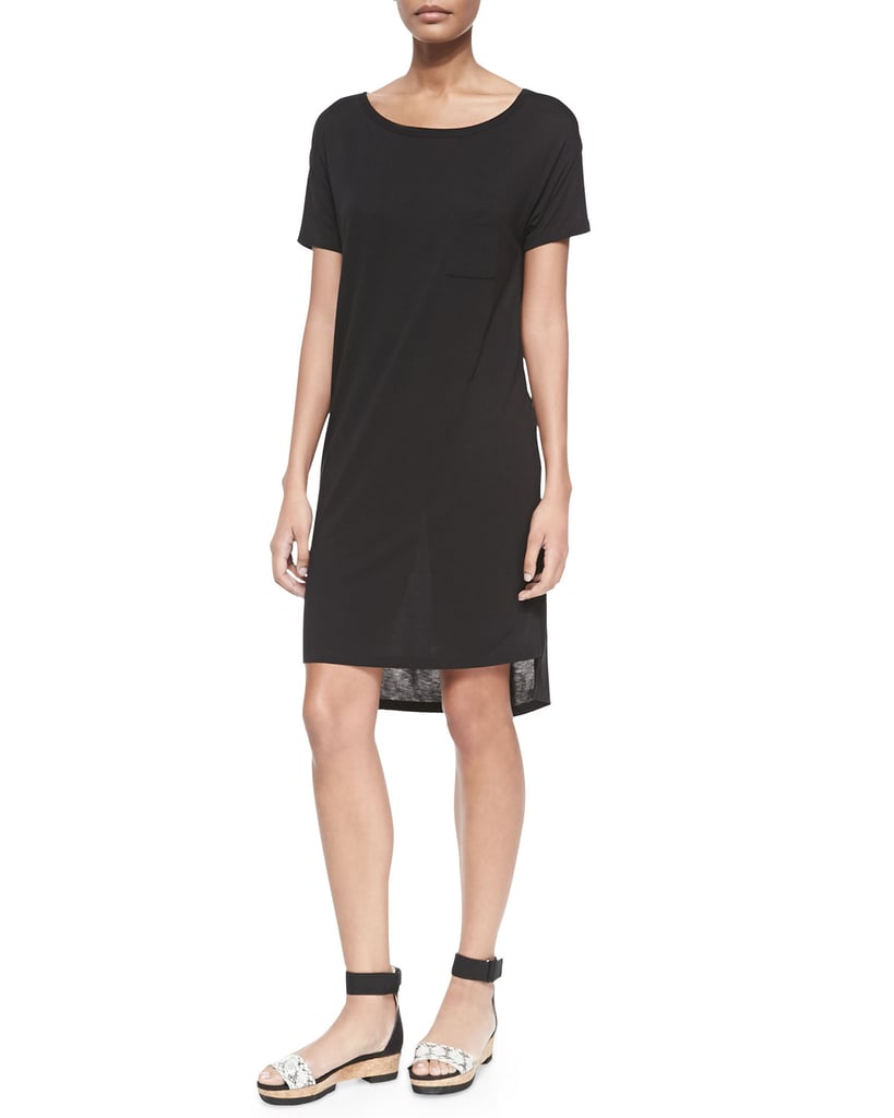 Short-Sleeve T-Shirt Dress With Pocket ...