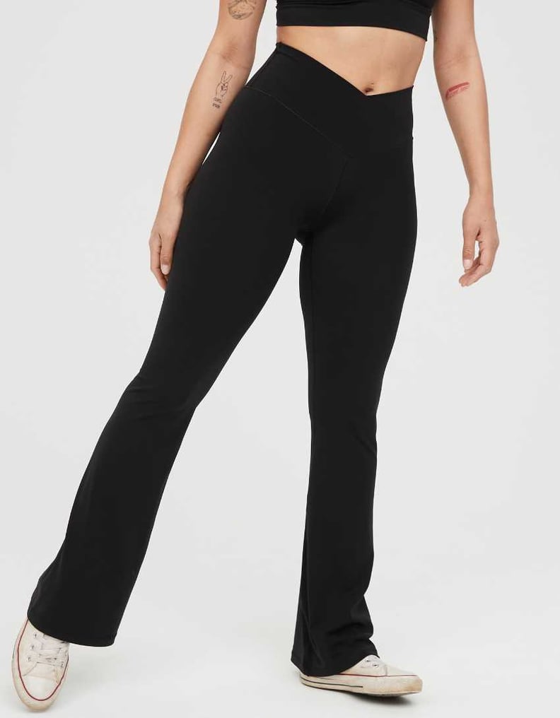 Best Presidents' Day Fashion Deals: Offline By Aerie Real Me High Waisted Crossover Flare Leggings