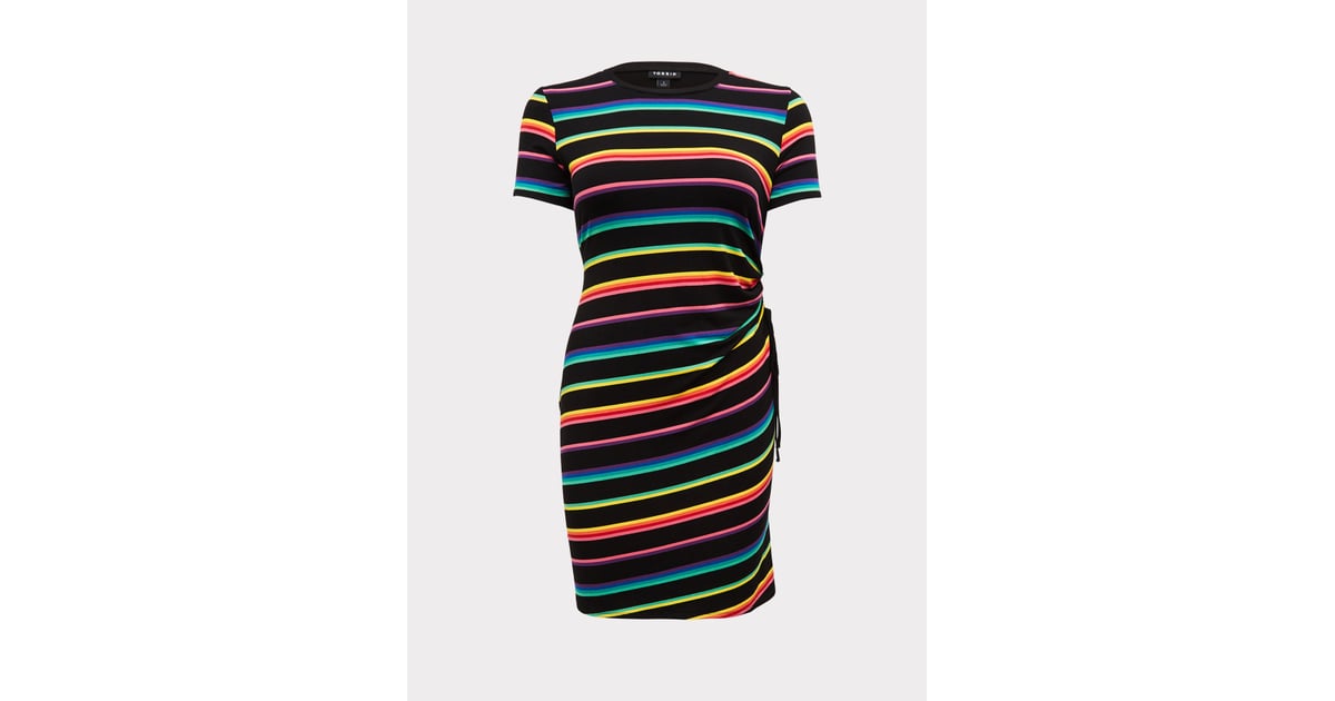 Torrid Rainbow Stripe TShirt Dress Torrid's Celebrate Love Pride