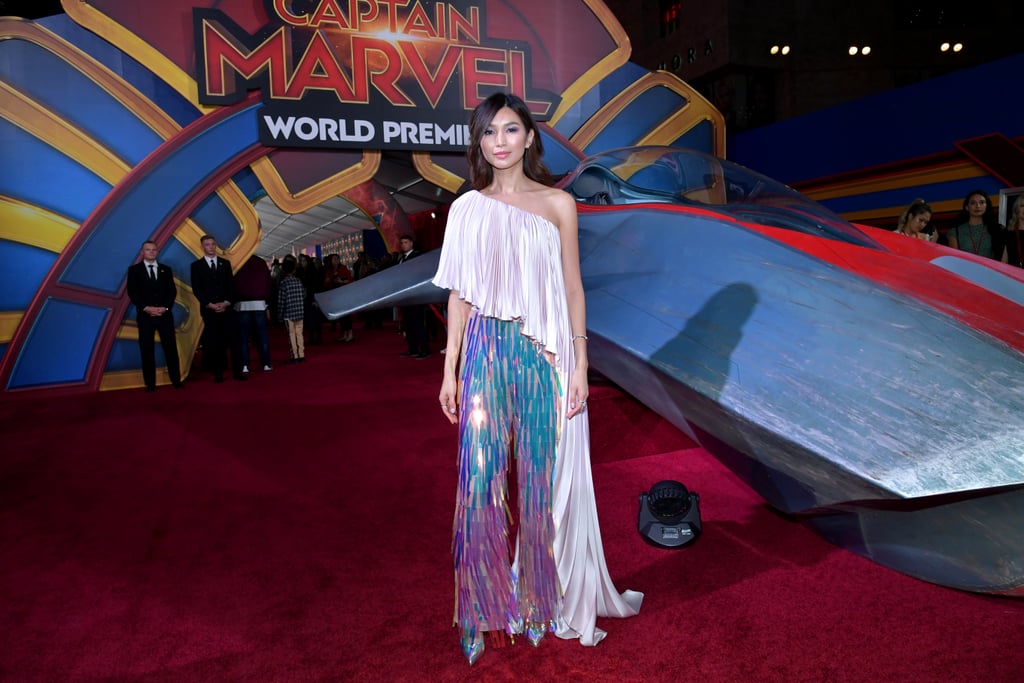 Gemma Chan's Ralph & Russo Look at Captain Marvel Premiere