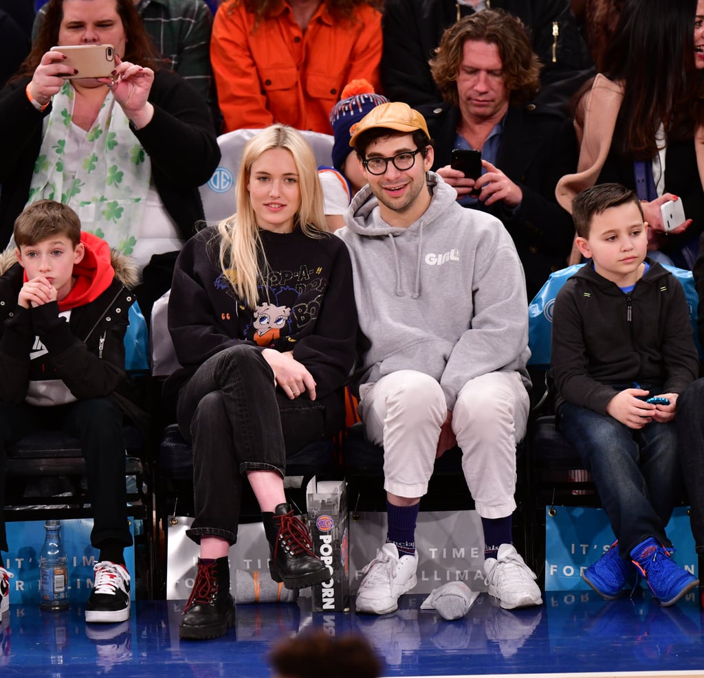 Jack Antonoff and Carlotta Kohl at Knicks Game March 2018