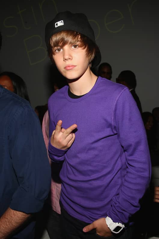 Justin bieber clearance purple sweater