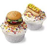 Hamburger and Hot Dog cupcakes