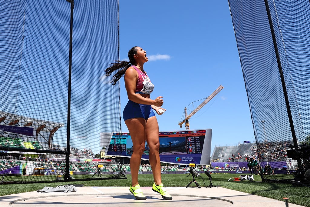 Janee' Kassanavoid Makes Makes HammerThrow History POPSUGAR Fitness UK