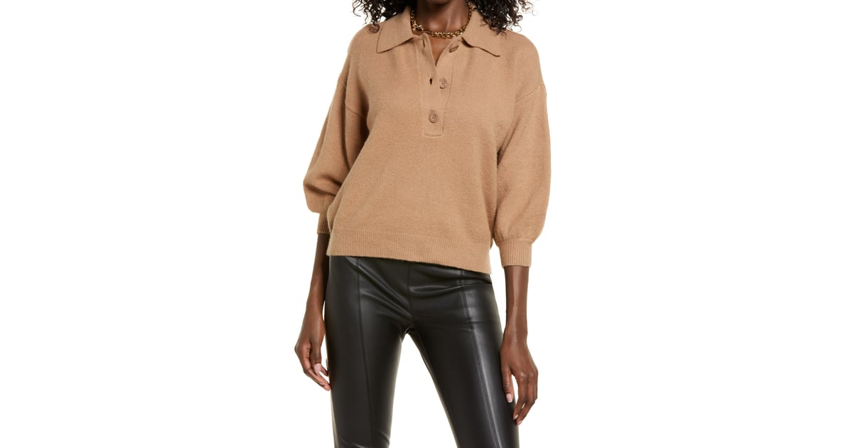 Open Edit Polo Sweater 