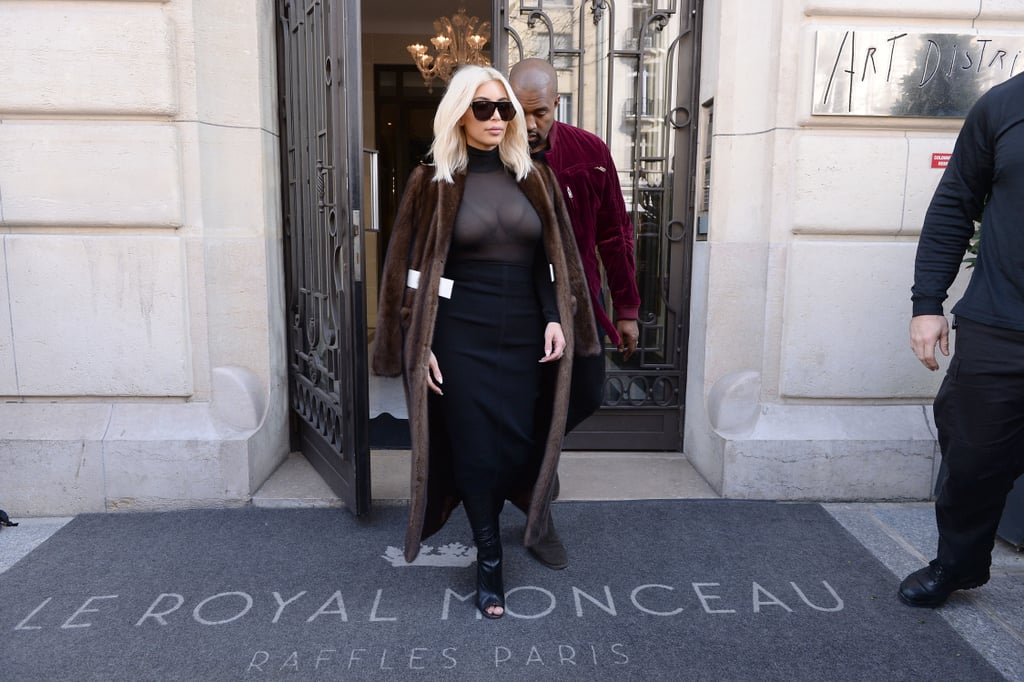 Kim Kardashian's Cleavage in Paris | Pictures
