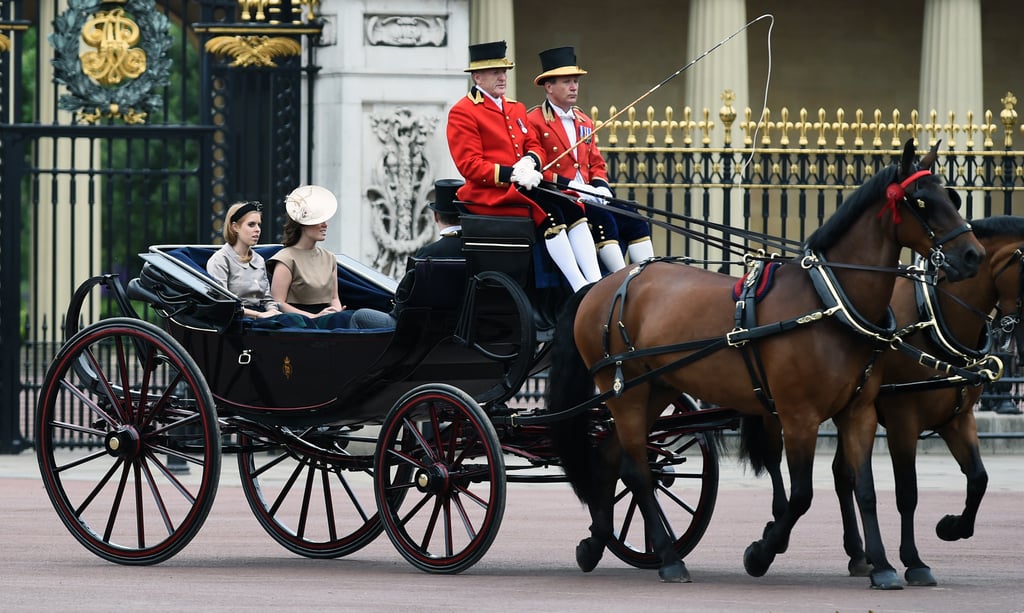 In June 2015, Eugenie and Beatrice rode in a carriage together for the annual Trooping the Colour ceremony.