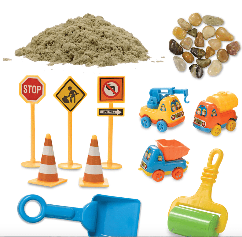 Construction Zone Sensory Bin