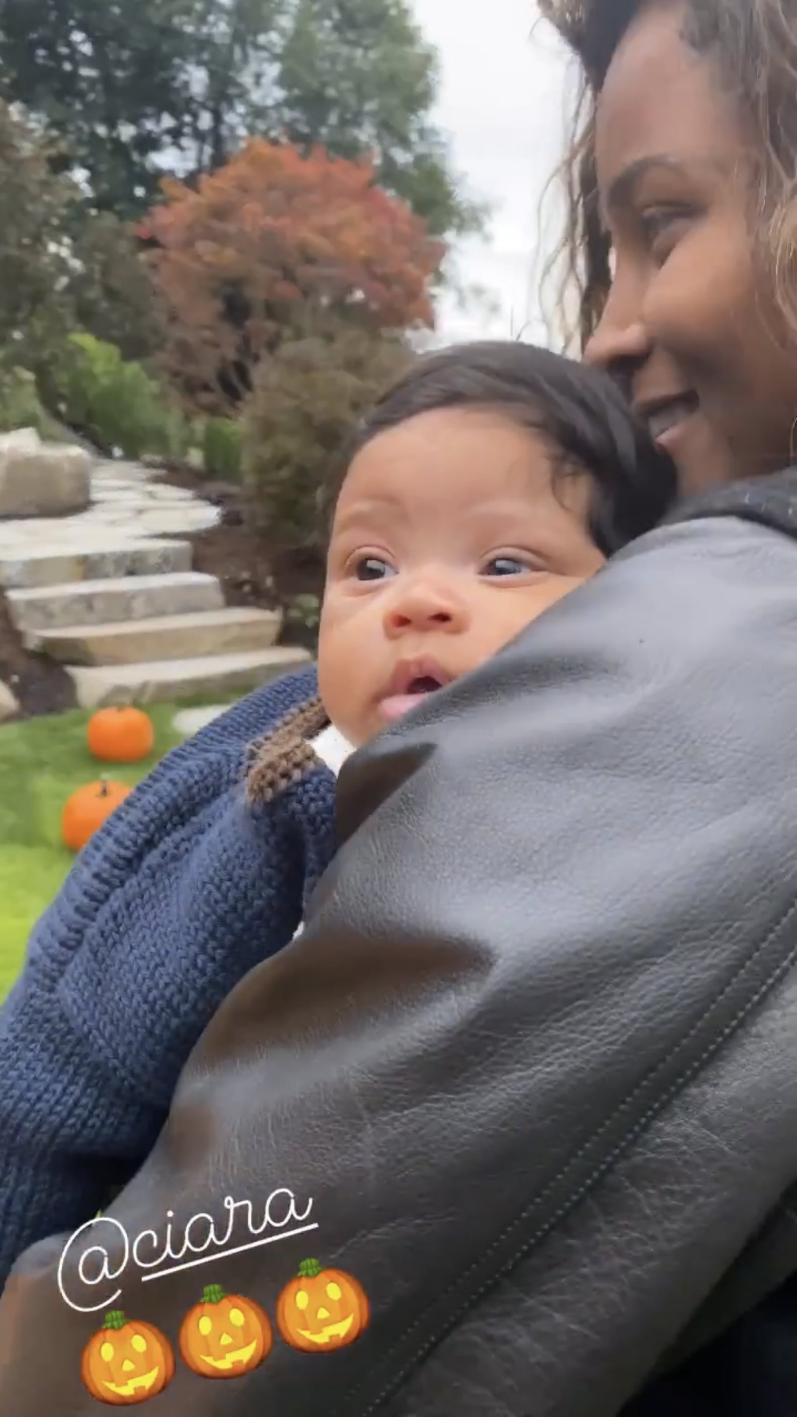 See Ciara and Russell Wilson's Family Backyard Pumpkin Patch PS Family