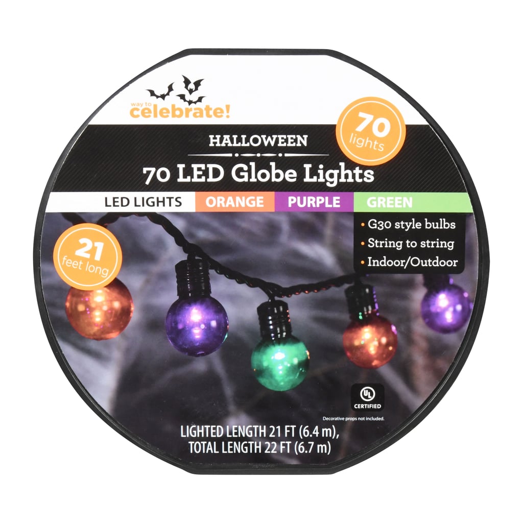 Way to Celebrate Halloween Multi-Colour LED G30 Globe Lights