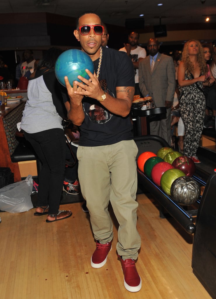 Ludacris had impressive form at the Bowling For a Cause event in Atlanta on Thursday.