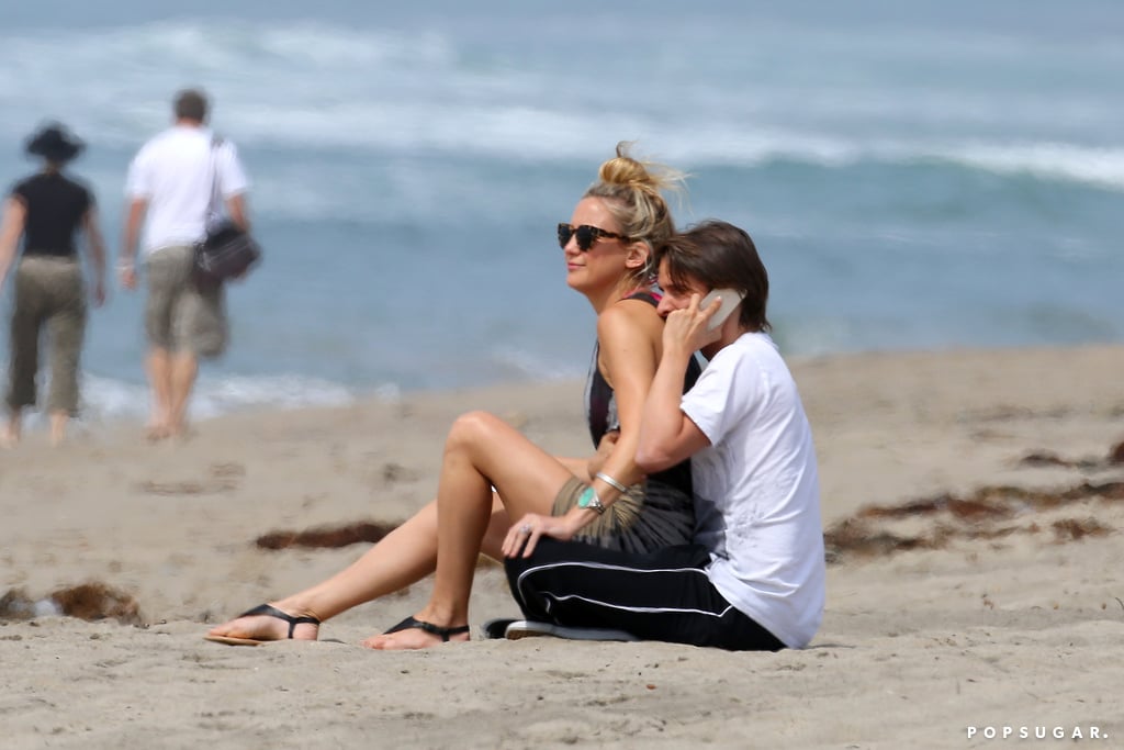 Kate Hudson and Matthew Bellamy on the Beach in Malibu