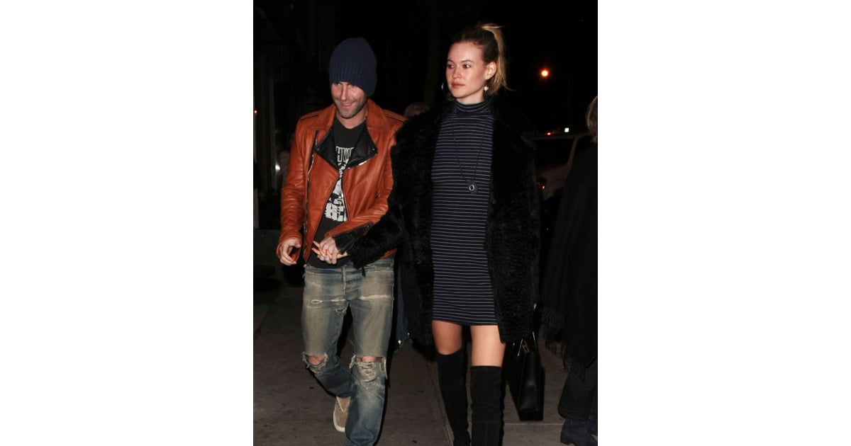 Adam Levine and Behati Prinsloo Out in LA November 2015 | POPSUGAR Celebrity Photo 5 Adam Levines Chivalry Puts the Cutest Smile... 