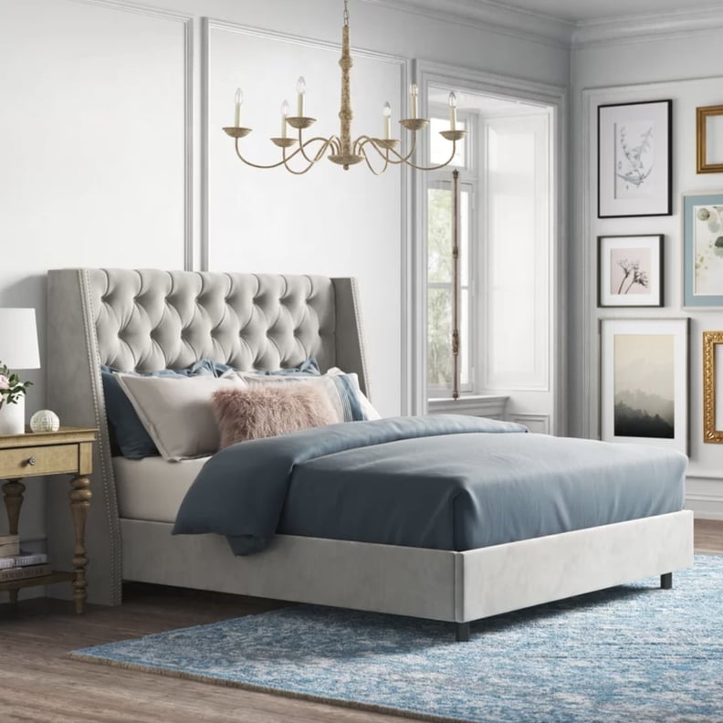 A Comfy Bed: Kelly Clarkson Home Improv Tufted Upholstered Bed