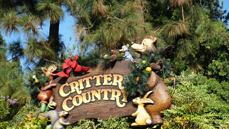 Critter Country gets a holiday look that's unique to that area of the park.