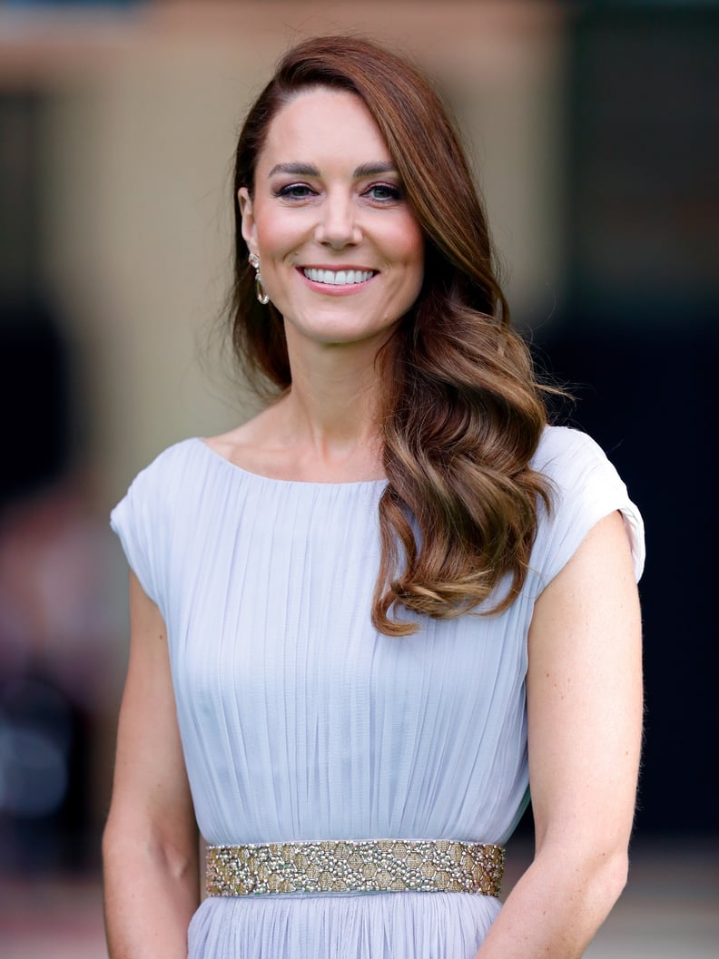 Kate Middleton's Loose Side Swept Waves, 2021