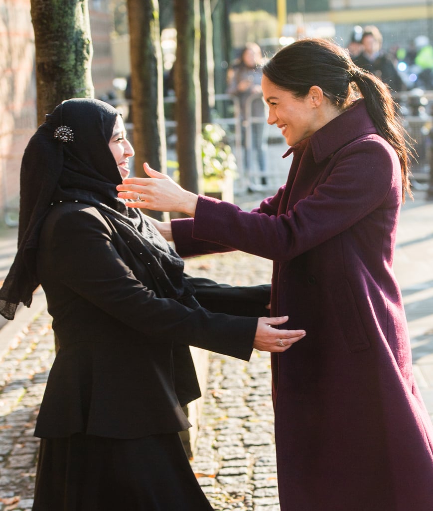 Meghan Markle's Burgundy Dress November 2018