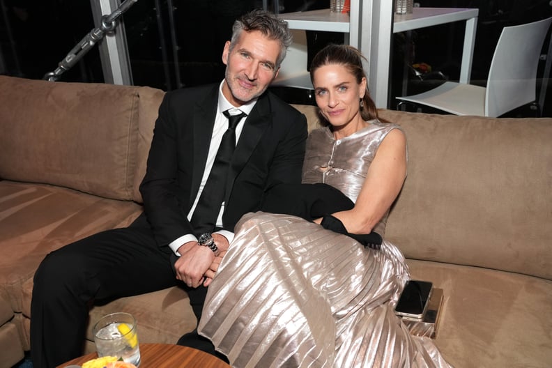 BEVERLY HILLS, CALIFORNIA - MARCH 12: EXCLUSIVE ACCESS, SPECIAL RATES APPLY. (L-R) David Benioff and Amanda Peet attend the 2023 Vanity Fair Oscar Party Hosted By Radhika Jones at Wallis Annenberg Center for the Performing Arts on March 12, 2023 in Beverl