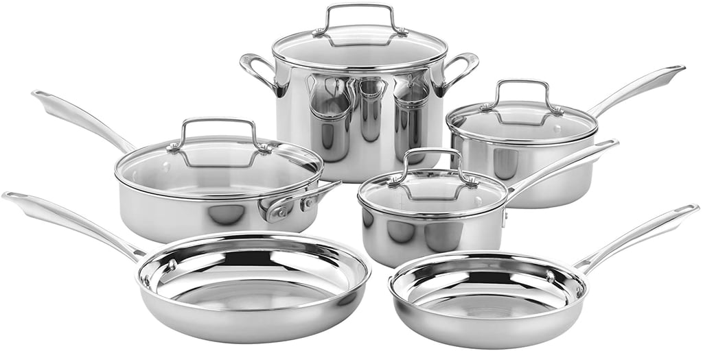 Cuisinart 10 Piece Tri-ply Stainless Steel Cookware Set