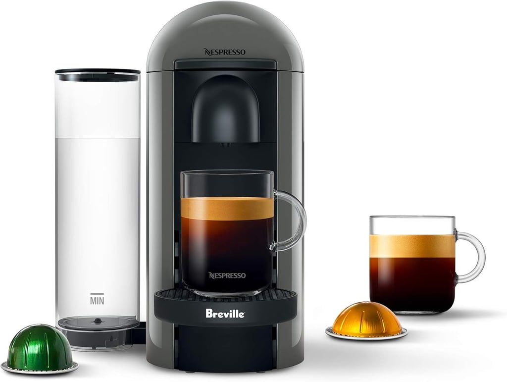 Nespresso VertuoPlus Coffee and Espresso Machine ($105, originally $170)
The only thing I love more than a great espresso machine is finding one on sale. This one uses Vertuo pods and comes with a milk frother, plus 10 different pods to choose from. I love that it can make coffee in up to five different sizes — so you can customize just how caffeinated you want to be throughout the day. Plus, the older version is an editor favorite. Read our review of the Nespresso Vertuo Plus Coffee and Espresso Machine.
Editor Quote: "I am a pretty simple coffee drinker. I don't like it to be too fussy or overly complicated, and this machine gives me everything I need with the tap of a single button. I just push it, and the perfect amount of coffee dispenses; it's not too weak or strong, and I don't have to think about it." — India Yaffe, former assistant shopping editor
