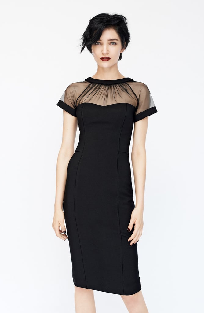 Maggy London Illusion Yoke Crepe Sheath Dress ($148)