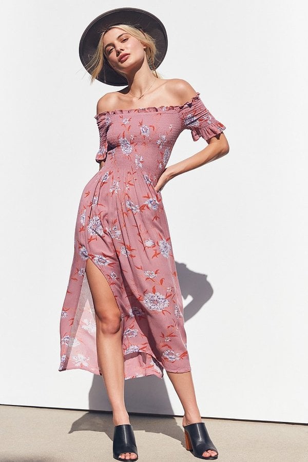 urban outfitters off the shoulder dress