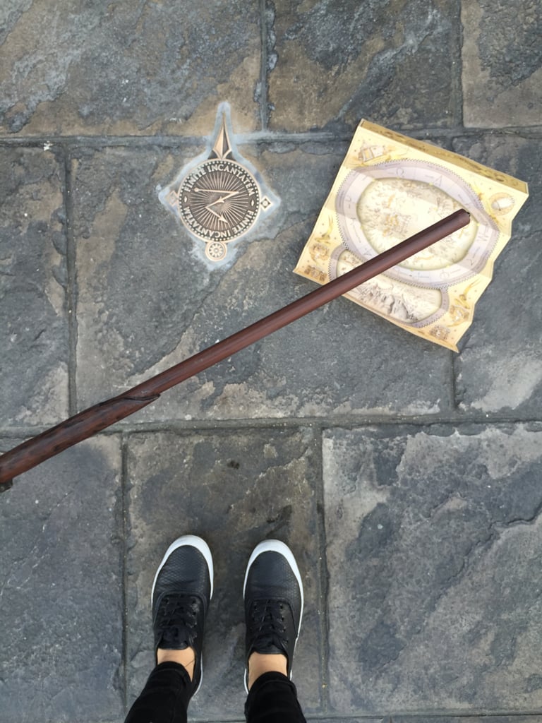 Interactive wands allow you to do spells all throughout the park.