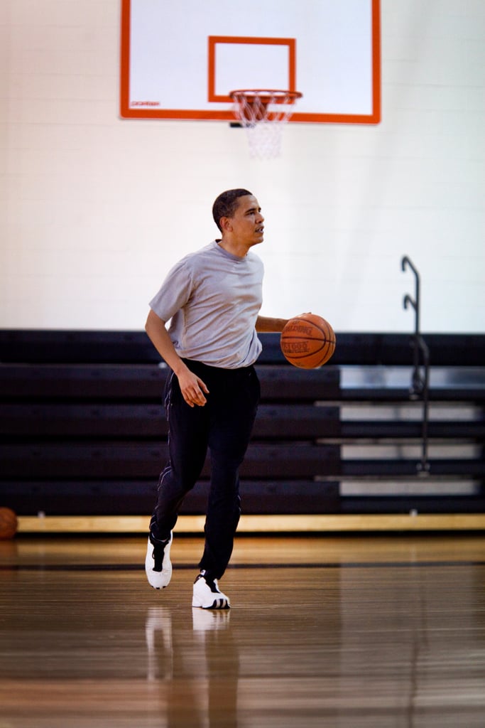Shooting some hoops at Fort McNair in 2009.