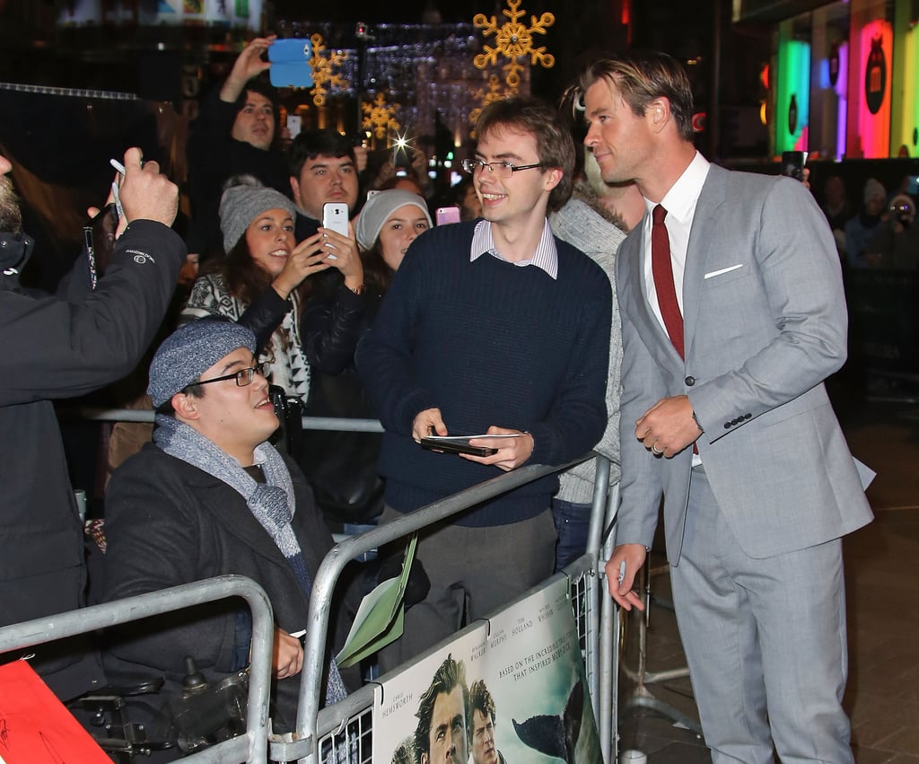 Chris Hemsworth at the Heart of the Sea UK Premiere Pictures