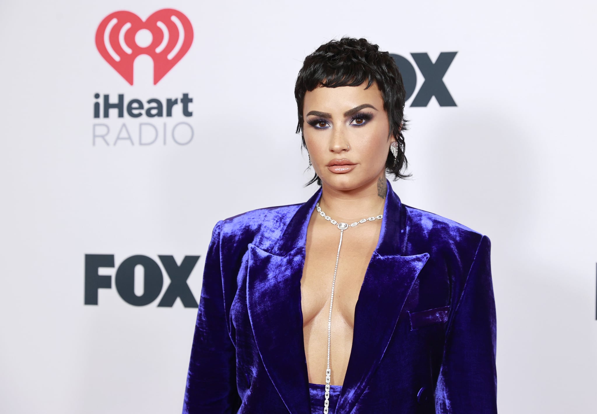 LOS ANGELES, CALIFORNIA - MAY 27: (EDITORIAL USE ONLY) Demi Lovato attends the 2021 iHeartRadio Music Awards at The Dolby Theater in Los Angeles, California, which was broadcast live on FOX on May 27, 2021. (Photo by Emma McIntyre/Getty Images for iHeartMedia)