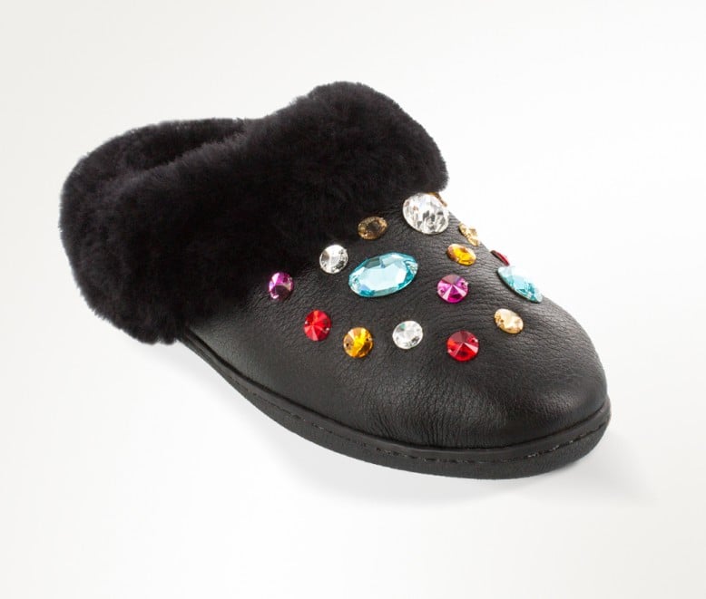 Minnetonka For Opening Ceremony Sheepskin Mule With Swarovski Crystals ($145)