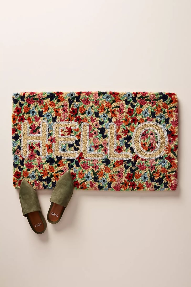 A Doormat Floral Greeting Doormat Best Outdoor and Patio Decor From
