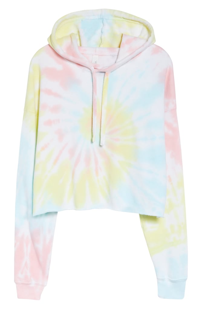 BELLA+CANVAS Crop Tie-Dye Hoodie