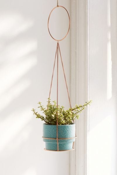 Metal Circle Hanging Planter