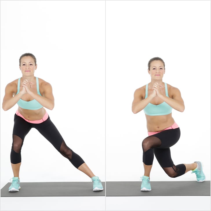 Circuit 2 Side Lunge to Curtsy Squat AtHome Workout POPSUGAR