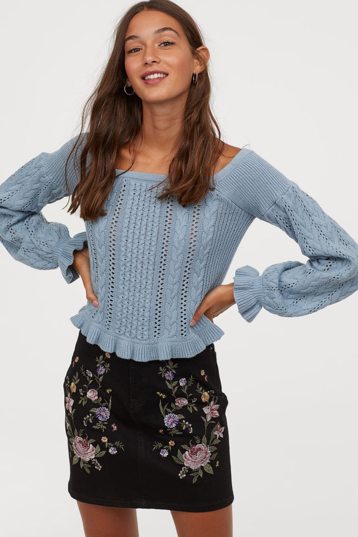 H&M Off-the-shoulder Sweater | Best Sweaters For Women 2019 | POPSUGAR ...