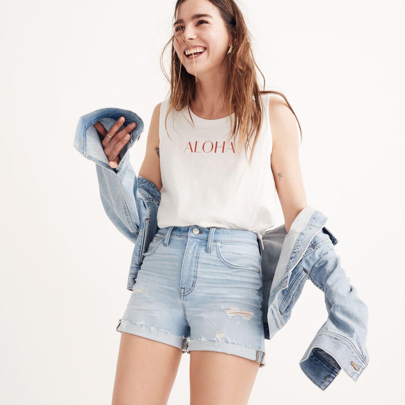 Taylor Swift Denim Shorts by Madewell | POPSUGAR Fashion