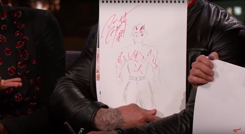 Dave Bautista's Drawing of Drax