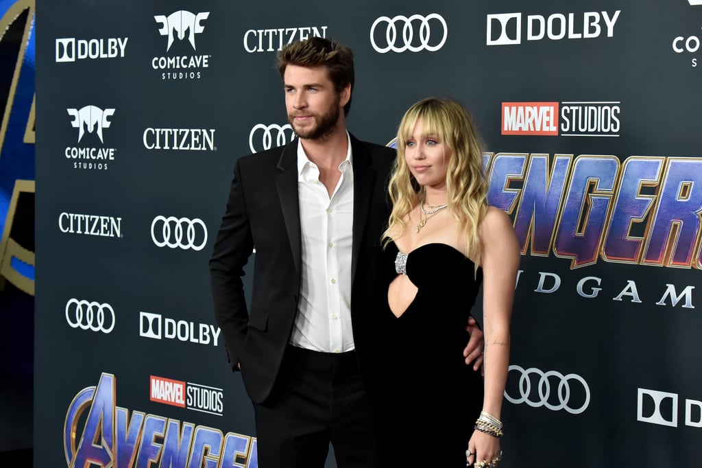 Miley Cyrus and Liam Hemsworth at Avengers Endgame Premiere