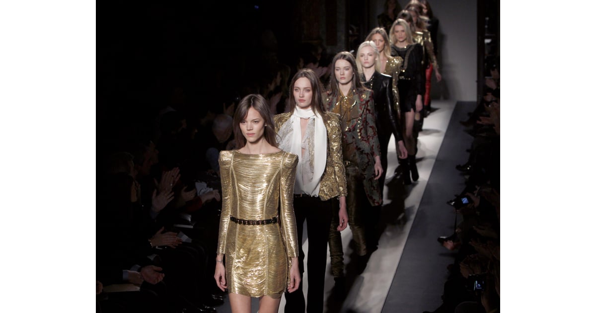 Christophe Decarnin Goes for the Gold with Balmain Fall 